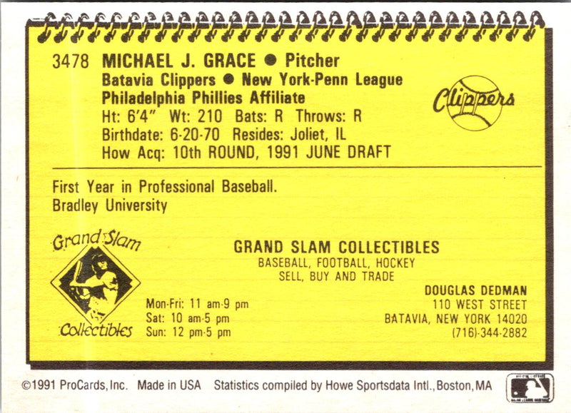 1991 ProCards Mike Grace
