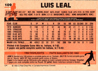 1983 O-Pee-Chee Luis Leal #109