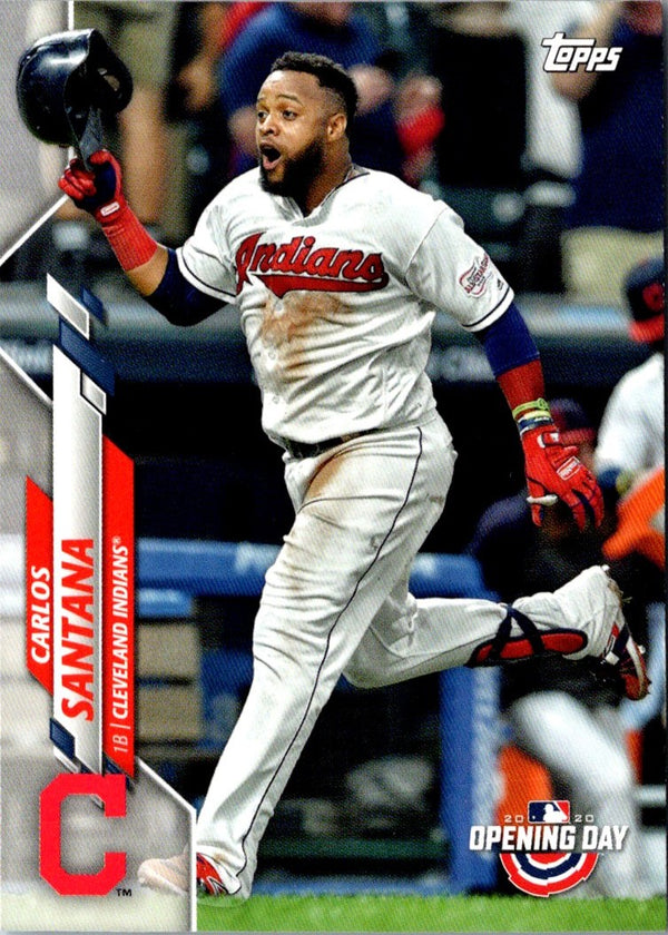 2020 Topps Opening Day Carlos Santana #142