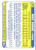 1987 Topps Traded Mike Dunne #30T
