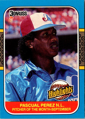1987 Donruss Highlights Pascual Perez #50