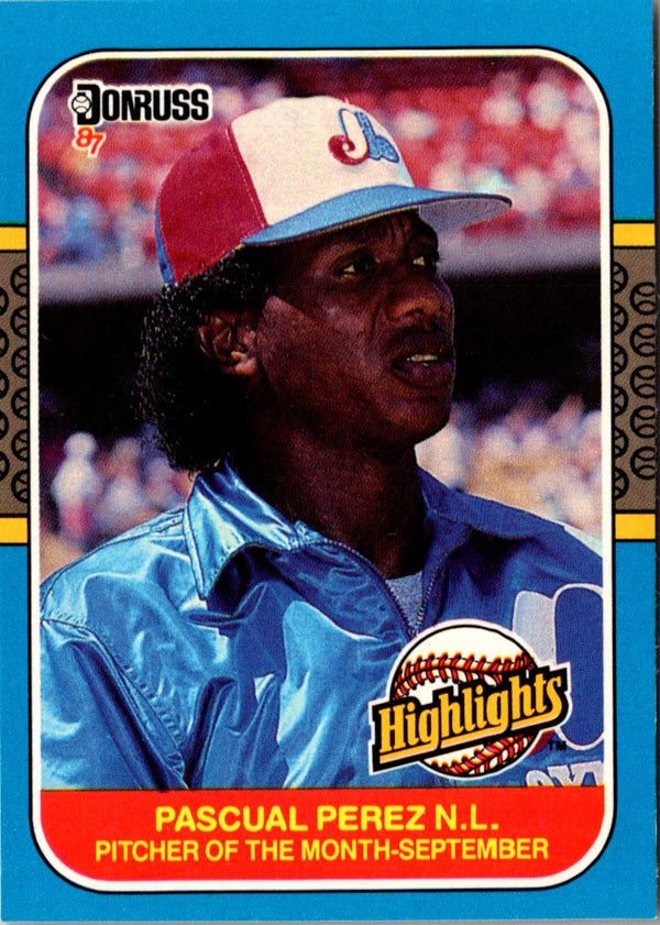 1987 Donruss Highlights Pascual Perez #50