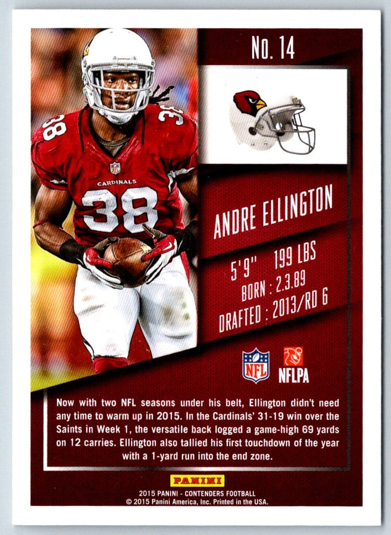 2015 Panini Contenders Andre Ellington