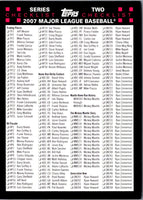 2007 Topps Checklist Series 2 (3 of 3) #3