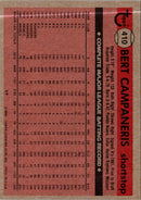 1981 Topps Bert Campaneris