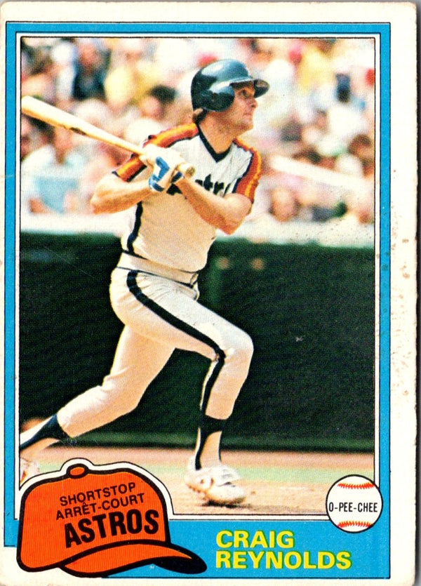 1981 O-Pee-Chee Craig Reynolds #12