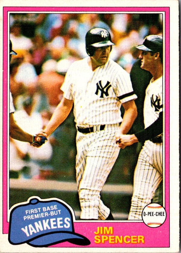 1981 O-Pee-Chee Jim Spencer #209