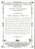 2011 Topps Allen & Ginter Baseball Highlight Sketches Jason Heyward #BHS-24