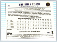 2020 Topps of the Class Christian Yelich #93