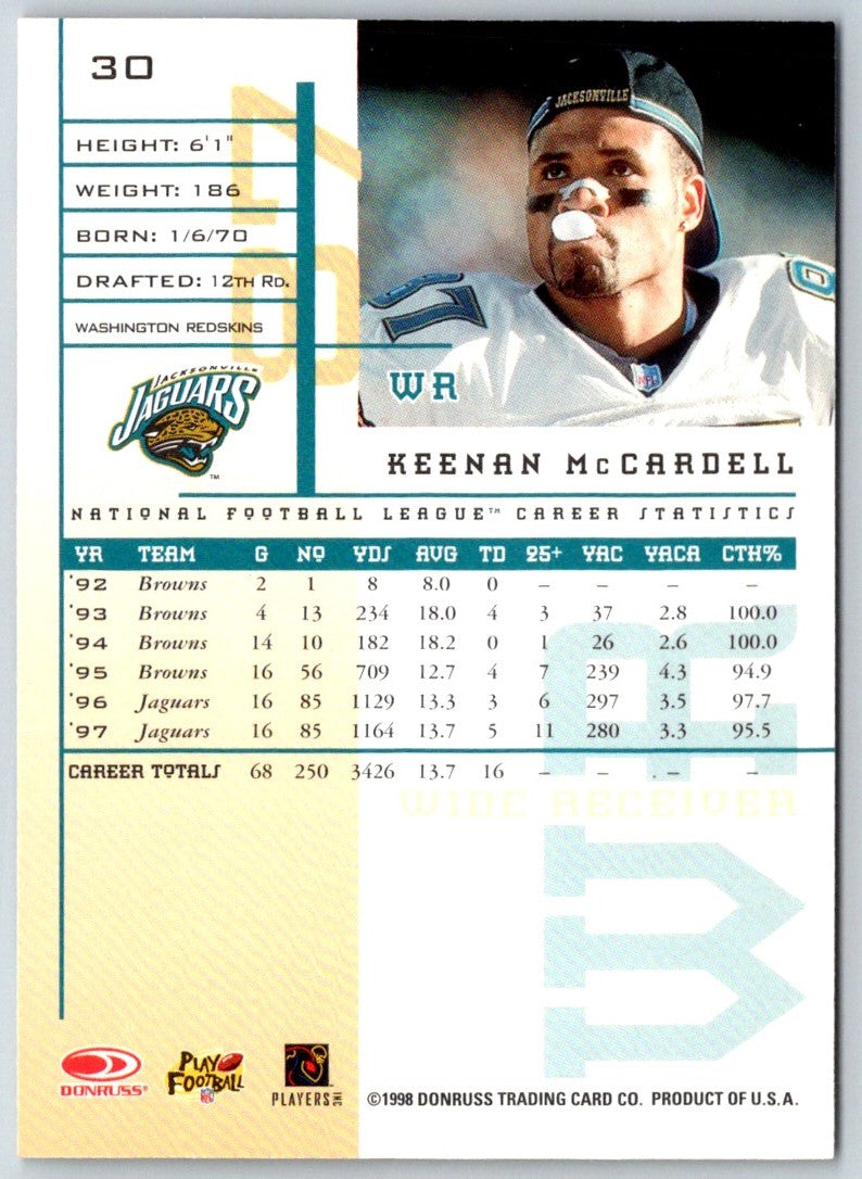 1998 Leaf Rookies & Stars Keenan McCardell