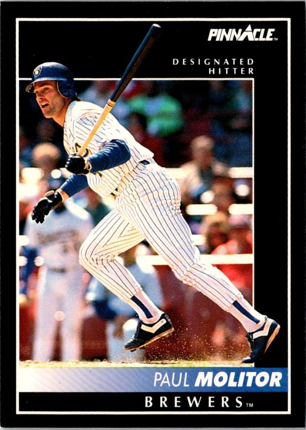 1992 Pinnacle Paul Molitor #8