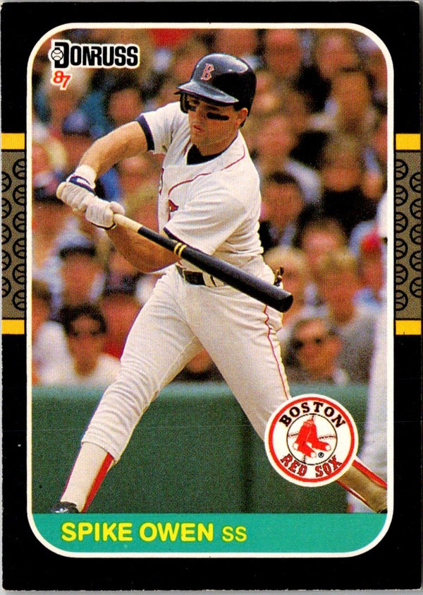 1987 Leaf Spike Owen #87
