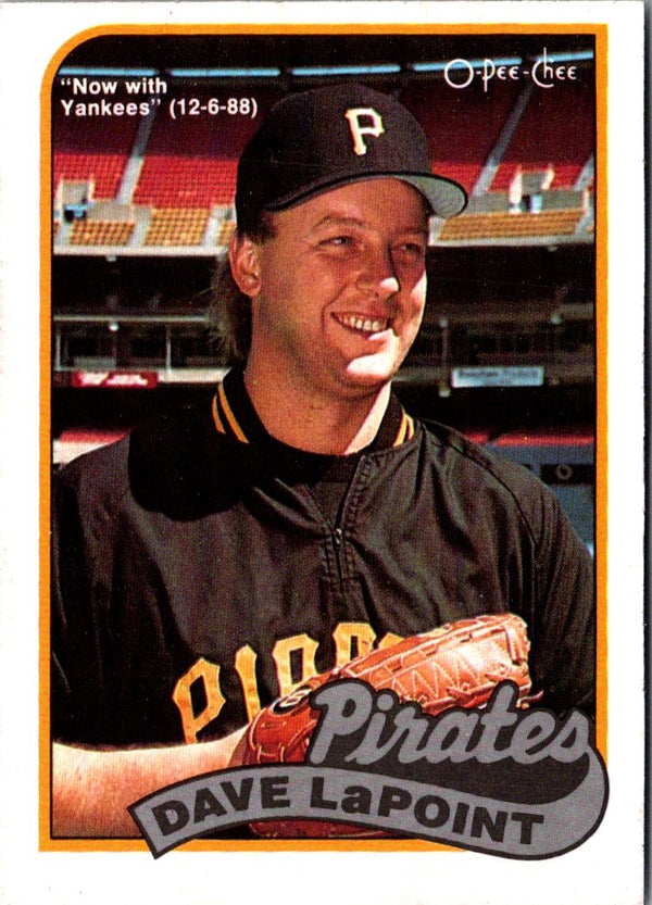 1989 O-Pee-Chee Dave LaPoint #89