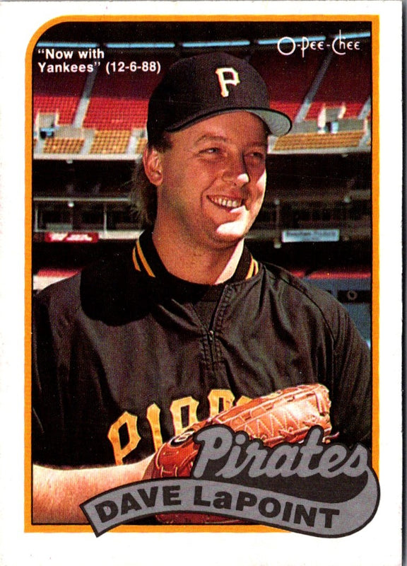 1989 O-Pee-Chee Dave LaPoint #89