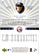 2003 Upper Deck Game Face Jose Vidro