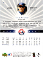 2003 Upper Deck Game Face Jose Vidro #65