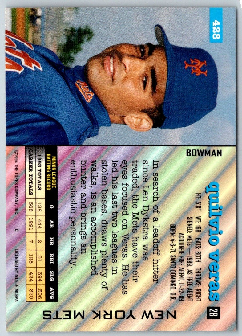 1994 Bowman Quilvio Veras