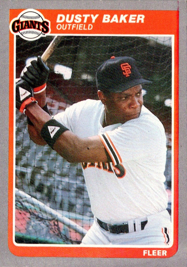 1985 Fleer Dusty Baker #602