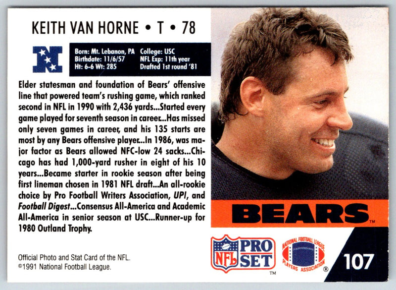 1991 Pro Set Keith Van Horne