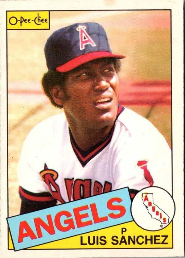1985 O-Pee-Chee Luis Sanchez #42