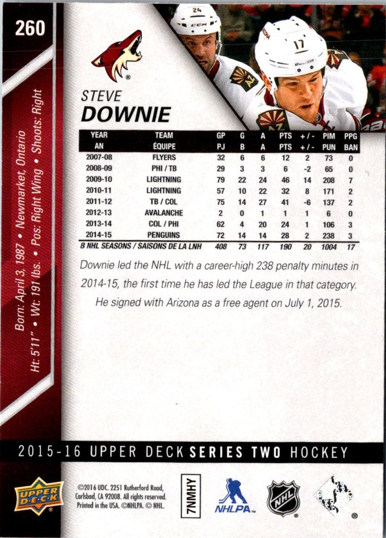 2015 Upper Deck Steve Downie