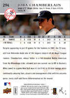 2008 Upper Deck Joba Chamberlain #294