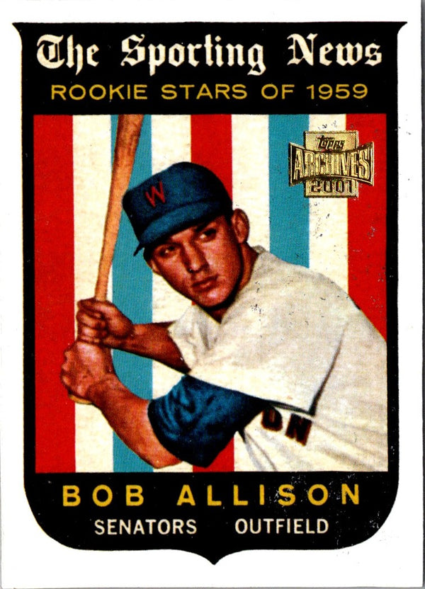 2001 Topps Archives Bob Allison #323