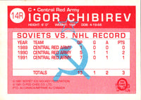 1991 O-Pee-Chee Central Red Army Igor Chibirev #14R