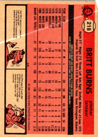 1981 O-Pee-Chee Britt Burns #218
