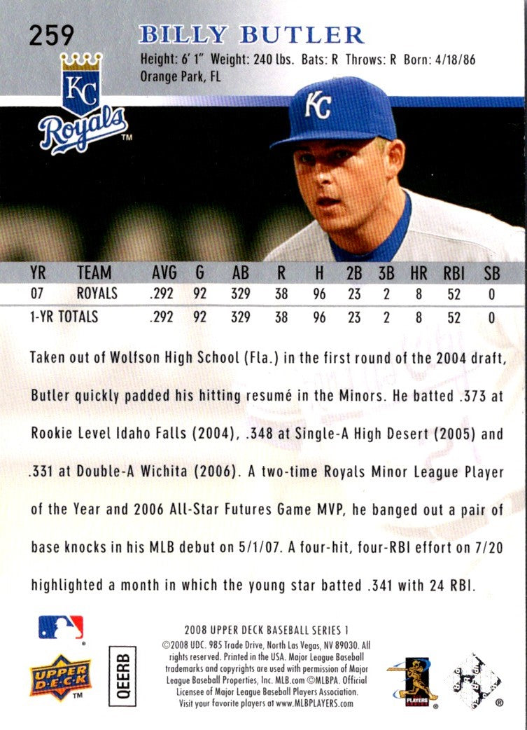 2008 Upper Deck Billy Butler