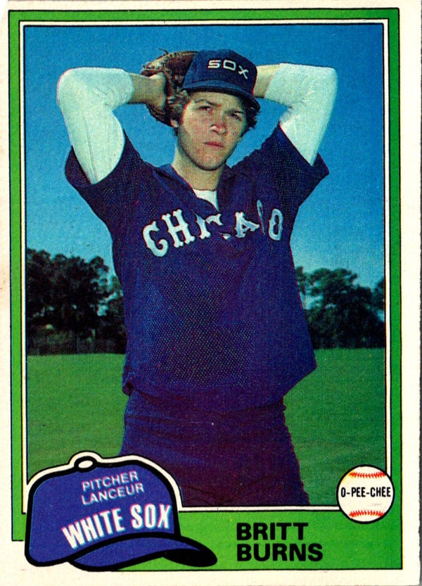 1981 O-Pee-Chee Britt Burns #218