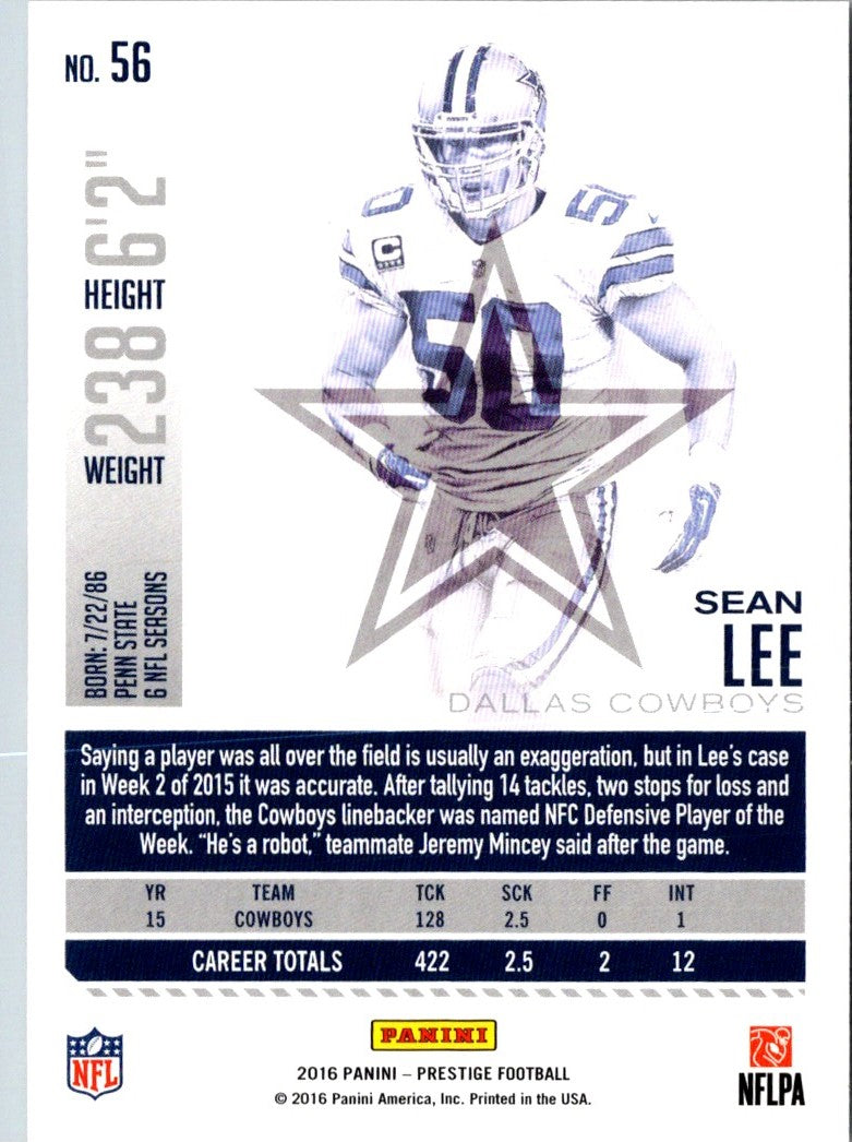 2016 Panini Prestige Sean Lee