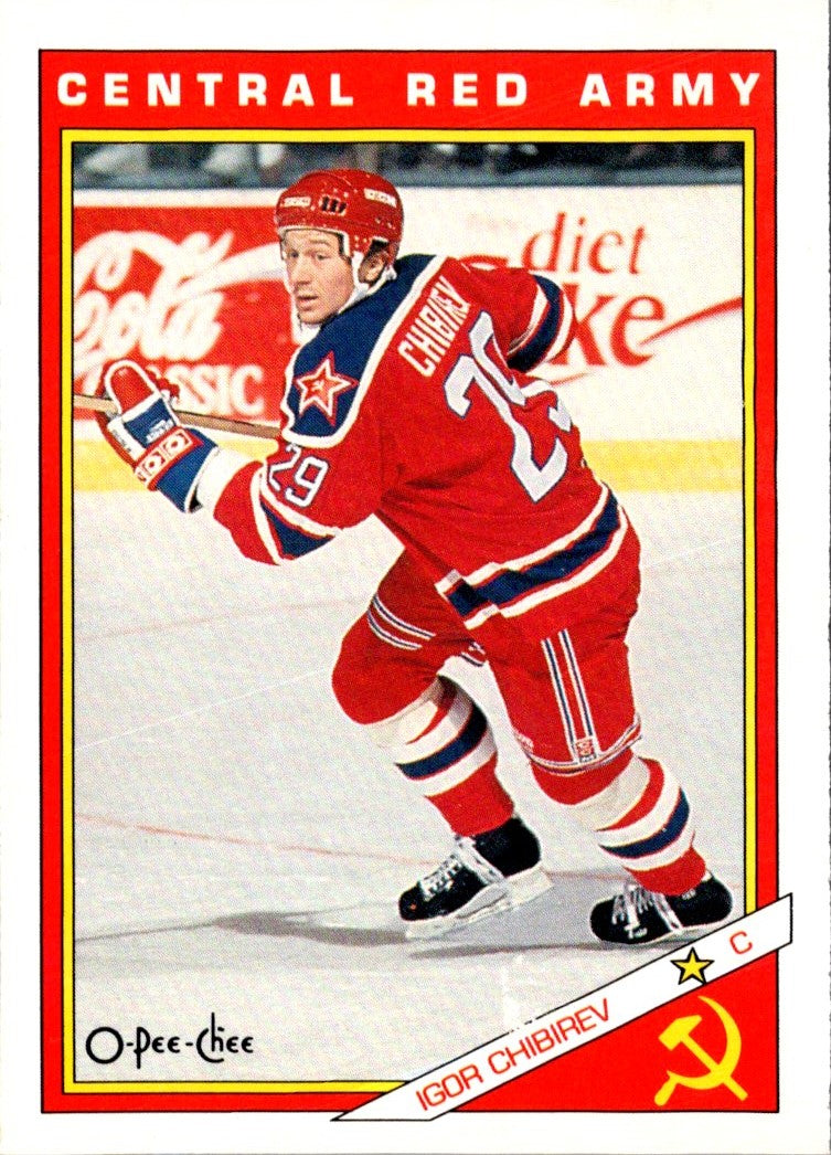 1991 O-Pee-Chee Central Red Army Igor Chibirev