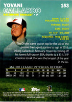 2016 Stadium Club Yovani Gallardo #153