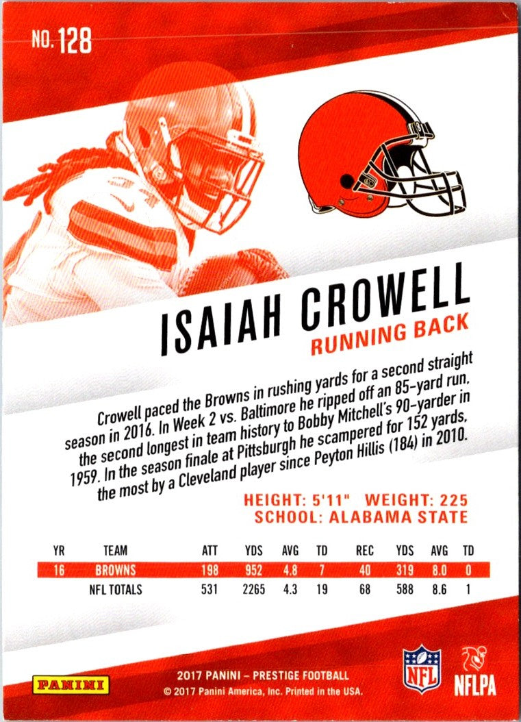 2017 Panini Prestige Isaiah Crowell