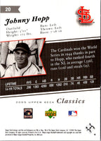 2005 Upper Deck Classics Johnny Hopp #20