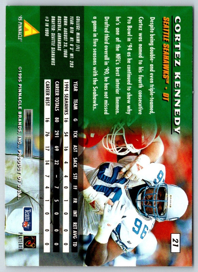 1995 Pinnacle Cortez Kennedy