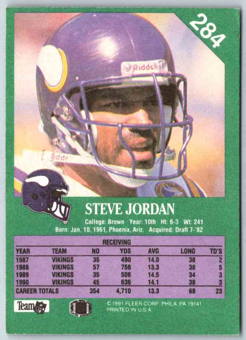 1991 Fleer Ultra Steve Jordan