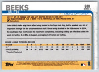 2019 Topps Jalen Beeks #688 Rookie