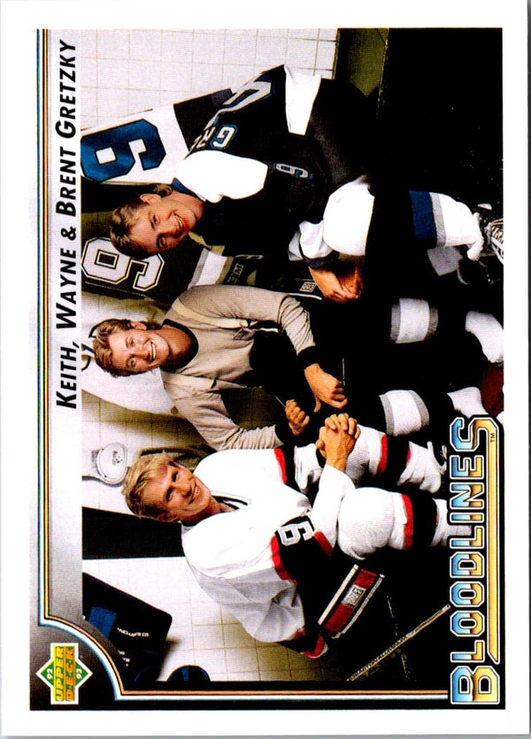 1992 Upper Deck Keith Gretzky/Wayne Gretzky/Brent Gretzky #37