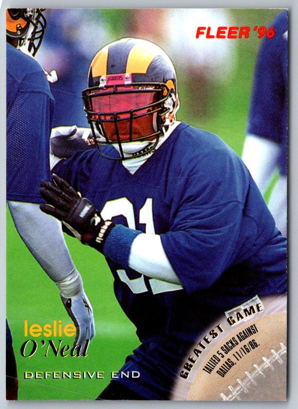 1996 Fleer Leslie O'Neal #117