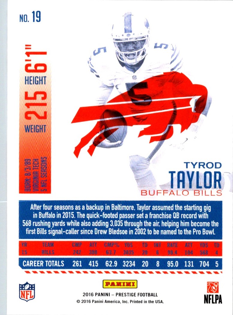 2016 Panini Prestige Tyrod Taylor