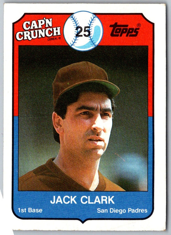 1989 Topps Cap'n Crunch Jack Clark #14