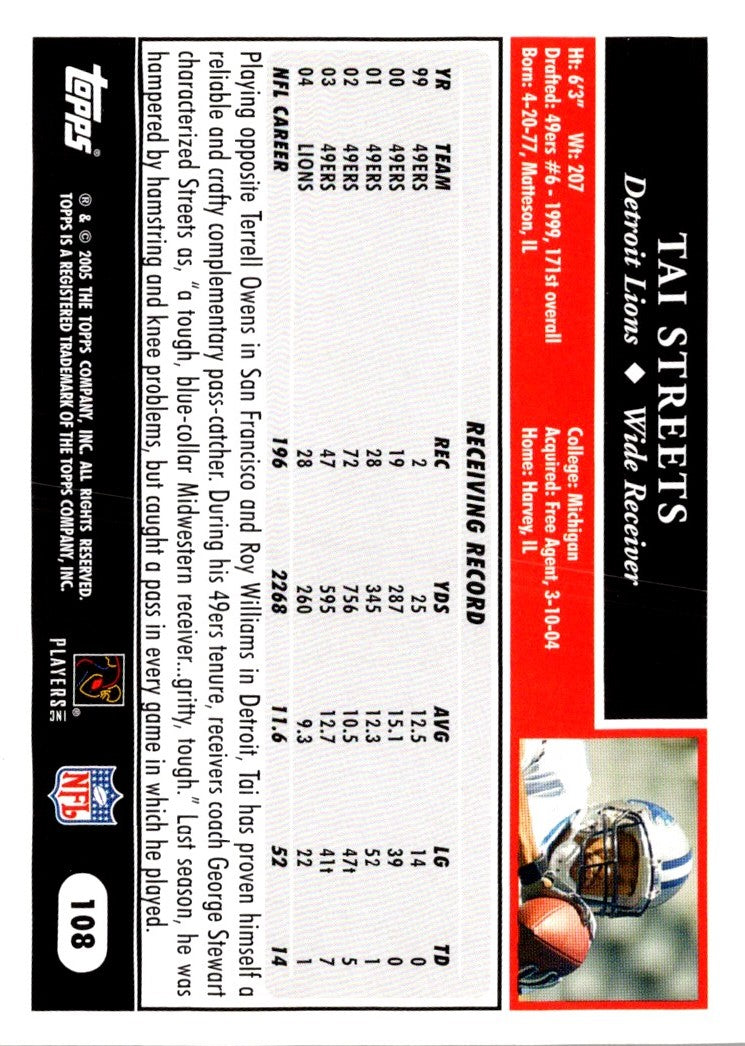 2005 Topps Tai Streets