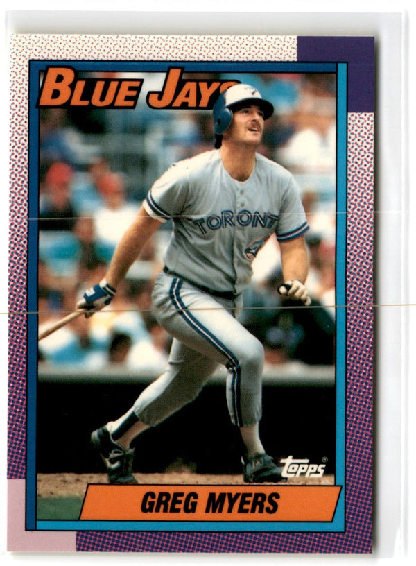 1990 Topps Tiffany Greg Myers #438