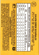 1987 Donruss Calvin Schiraldi