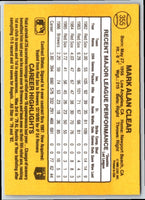 1986 Donruss Mark Clear #493