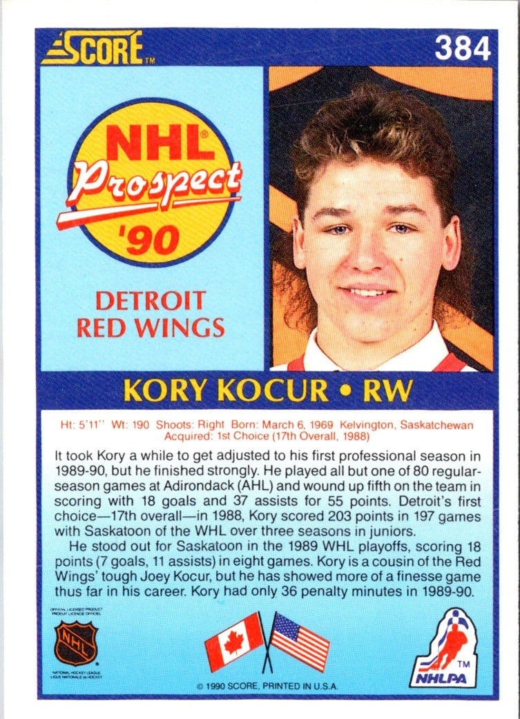 1990 Score Kory Kocur