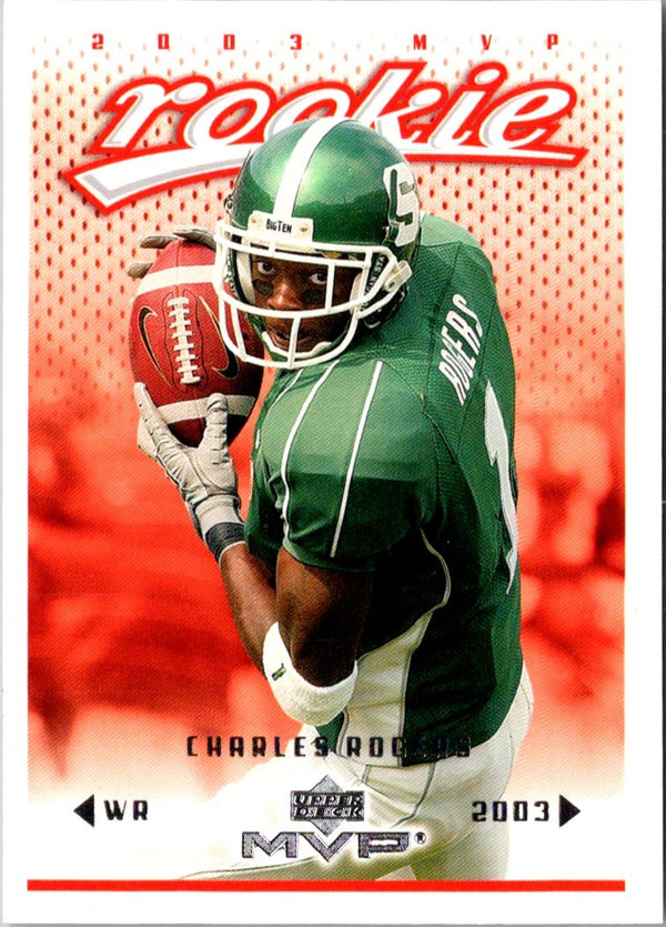 2003 Upper Deck MVP Charles Rogers #372 Rookie