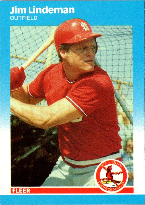 1987 Fleer Update Glossy Jim Lindeman #U-65